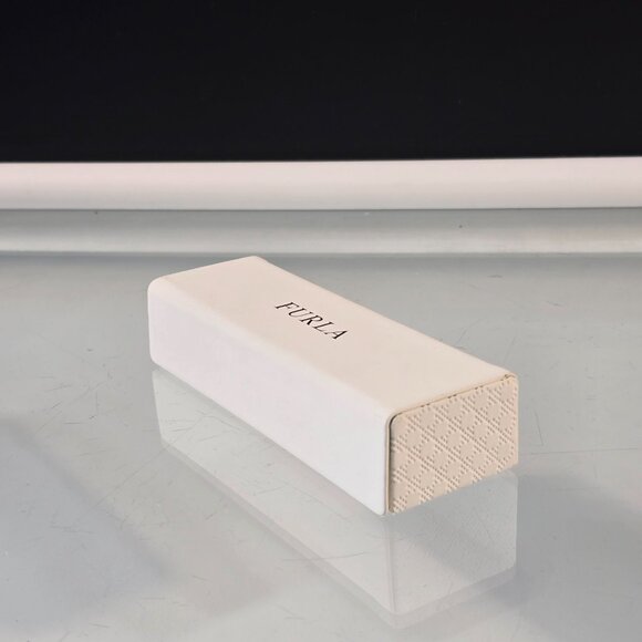Furla Empty White Eyeglasses Box Hard Case Eye Glass Holder - Picture 2 of 9